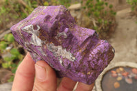 Natural Metallic Purpurite Cobbed Specimens x 6 From Erongo, Namibia