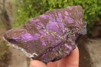 Natural Metallic Purpurite Cobbed Specimens x 6 From Erongo, Namibia