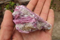 Natural Rubellite Pink Tourmaline Matrix Specimens x 12 From Namibia