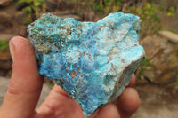 Natural Shattuckite Dolomite Specimens x 4 From Namibia