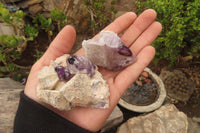 Natural Mixed Quartz Clusters x 12 From Brandberg, Namibia