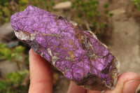 Natural Metallic Purpurite Cobbed Specimens x 12 From Erongo, Namibia