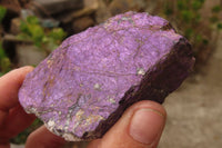 Natural Metallic Purpurite Cobbed Specimens x 12 From Erongo, Namibia