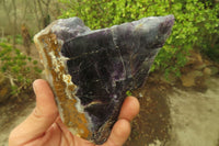 Polished Watermelon Fluorite Slices x 4 From Uis, Namibia