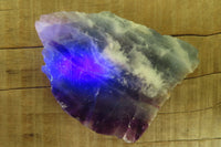 Polished Watermelon Fluorite Slices x 4 From Uis, Namibia