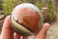 Polished Polychrome Jasper Spheres x 6 From Mahajanga, Madagascar