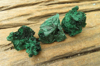 Natural Silky Malachite Specimens x 35 From Kasompe, Congo