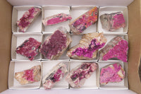 Natural Salrose Cobaltion Dolomite Specimens x 12 From Kakanda, Congo