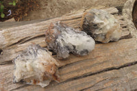 Natural Bladed Barite Specimens x 3 From Congo