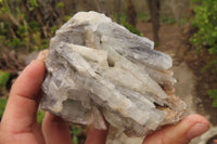 Natural Bladed Barite Specimens x 3 From Congo