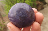 Polished Lepidolite Galet / Palm Stones x 24 From Madagascar