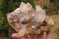 Natural Red Hematoid Quartz Clusters x 2 From Zimbabwe