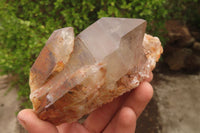 Natural Red Hematoid Quartz Clusters x 2 From Zimbabwe