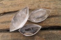 Polished Clear Quartz "Angel Tears" Pendant Pieces x 20 From Madagascar