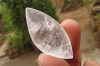 Polished Clear Quartz "Angel Tears" Pendant Pieces x 20 From Madagascar