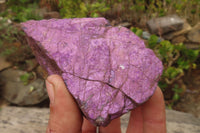 Natural Metallic Purpurite Cobbed Specimens x 6 From Erongo, Namibia