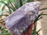 Polished Lepidolite Points x 2 From Madagascar