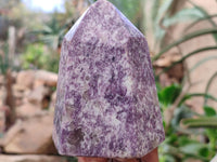 Polished Lepidolite Points x 2 From Madagascar