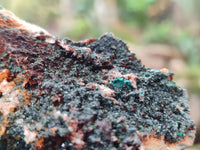 Natural Libethenite Crystals On Dolomite Matrix Specimens x 3 From Congo