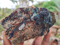 Natural Libethenite Crystals On Dolomite Matrix Specimens x 3 From Congo