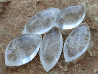 Polished Clear Quartz "Angel Tears" Pendant Pieces x 20 From Madagascar