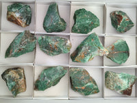 Natural Jade Cobbed Specimens x 12 From Swaziland