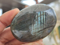 Polished Labradorite Galet / Palm Stones x 20 From Tulear, Madagascar