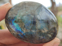 Polished Labradorite Galet / Palm Stones x 20 From Tulear, Madagascar