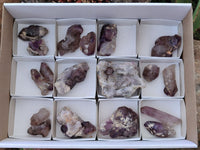 Natural Amethyst Crystal Specimens x 18 From Chiredzi, Zimbabwe