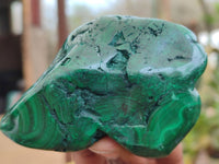 Polished Banded Malachite Free Forms x 7 From Congo