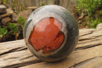 Polished Polychrome Jasper Spheres x 2 From Madagascar