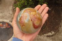 Polished Polychrome Jasper Spheres x 2 From Madagascar