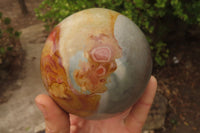 Polished Polychrome Jasper Spheres x 2 From Madagascar