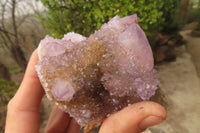 Natural Ametrine Spirit Quartz Clusters x 3 From Boekenhouthoek, South Africa