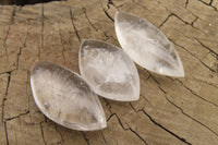 Polished Clear Quartz "Angel Tears" Pendant Pieces x 20 From Madagascar