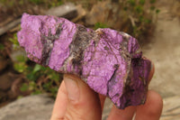 Natural Metallic Purpurite Cobbed Specimens x 12 From Erongo, Namibia