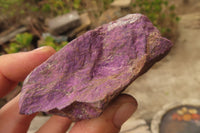 Natural Metallic Purpurite Cobbed Specimens x 12 From Erongo, Namibia