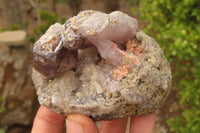 Natural Smokey Window Amethyst Matrix Crystals and a Sceptre x 4 From Chiredzi, Zimbabwe