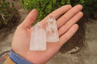 Polished Clear Quartz Crystal Points x 12 From Madagascar