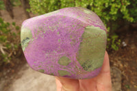 Polished Stichtite & Serpentine Free Forms x 2 From Barberton, South Africa