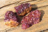 Natural Amethystos Amethyst Plates x 24 From Kwaggafontein, South Africa