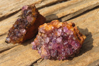 Natural Amethystos Amethyst Plates x 24 From Kwaggafontein, South Africa