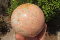 Polished Runestone Feldspar Spheres x 3 From Zimbabwe