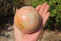 Polished Runestone Feldspar Spheres x 3 From Zimbabwe