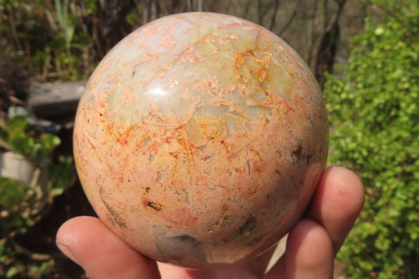 Polished Runestone Feldspar Spheres x 3 From Zimbabwe