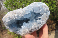 Natural Blue Celestite Specimens x 3 From Sakoany, Madagascar