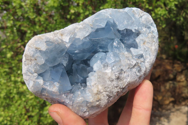 Natural Blue Celestite Specimens x 3 From Sakoany, Madagascar