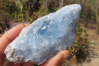 Natural Blue Celestite Specimens x 3 From Sakoany, Madagascar