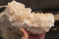 Natural Clear Quartz Clusters x 4 From Madagascar