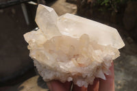 Natural Clear Quartz Clusters x 4 From Madagascar